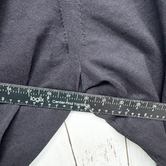 Lane Bryant Sweater Women Size 22/24 Wrap Tie Black Knotted Cardigan V-Front - Picture 4 of 5